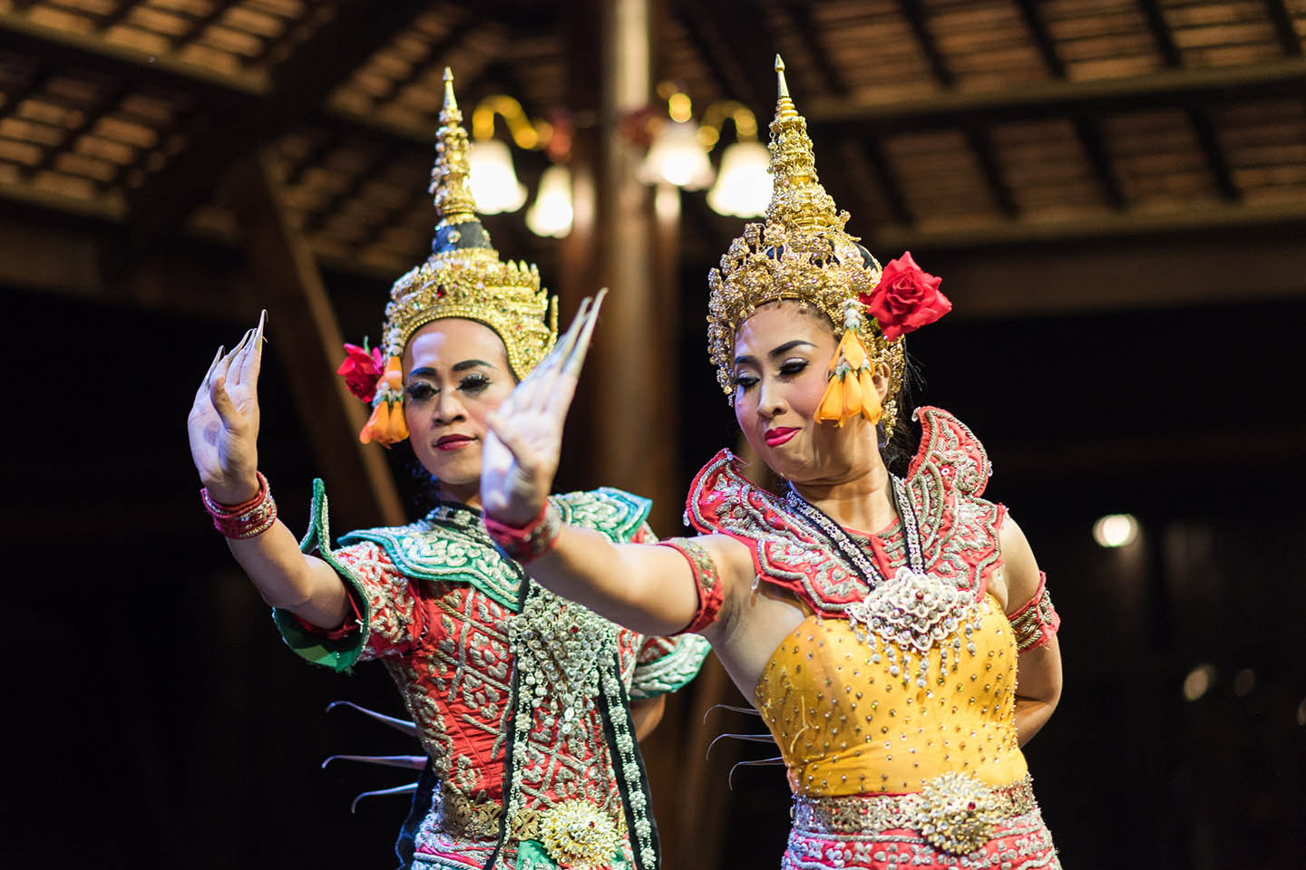 การแสดงรำไทย เมืองมัลลิกา จ.กาญจนบุรี